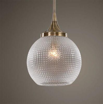 Lighting Natural Brass Transitional Clear Glass Globe Mini Pendant Light