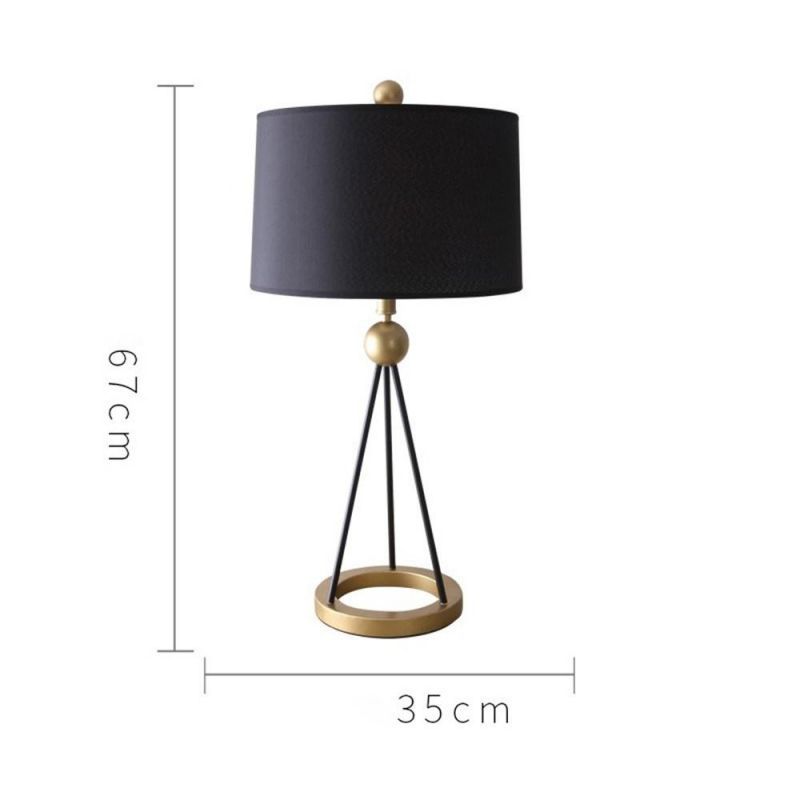 American Simple Living Room LED Desk Lamps Simple Warm Bedroom Bedside Lamp Creative Light Luxury Post-Modern Study Table Lights