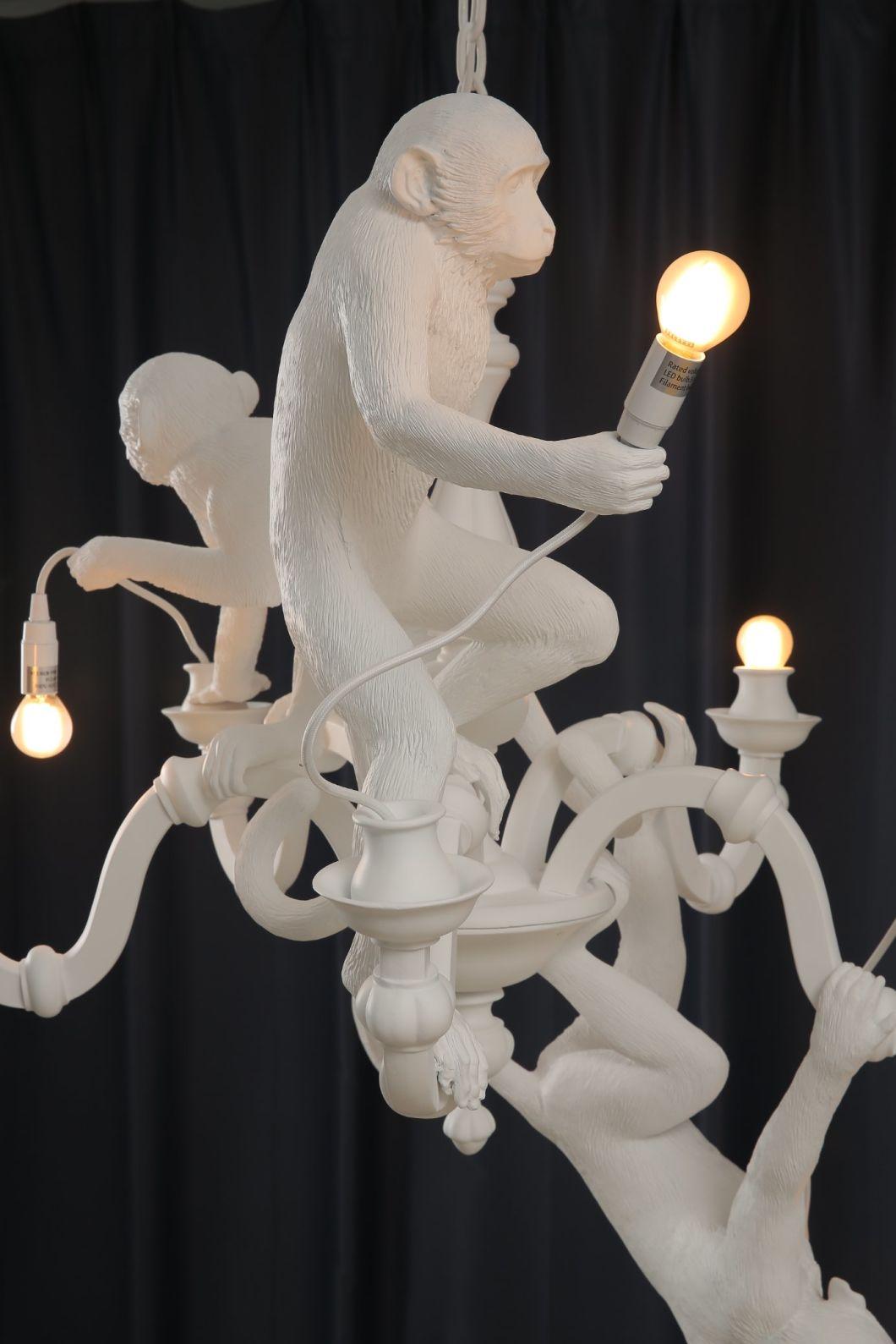 Resin Monkey Pendant Light Chandelier