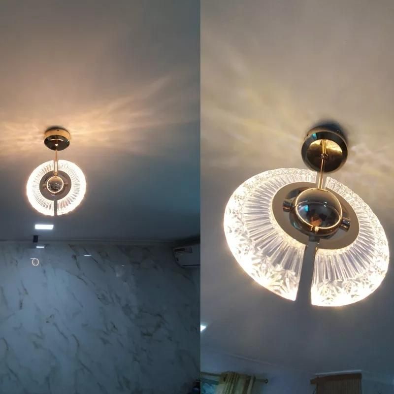 Nordic Modern LED Lighting Hotel Restaurant Crystal Ceiling Light