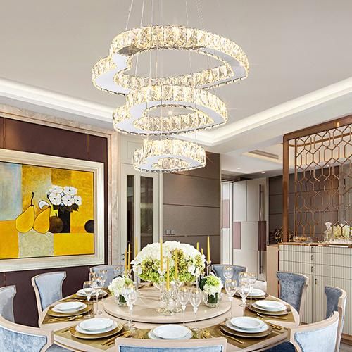 Modern K9 Crystal Chandelier Lamp AC110V 220V