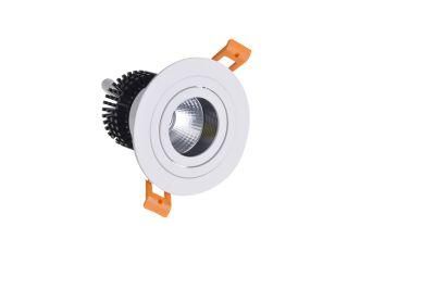 Long Life Span Isolated Driver 2700-6500K Recessed Ceiling Anti-Glare 3-in-1 Color 20W LED COB Spotlight Panel Light Downlight