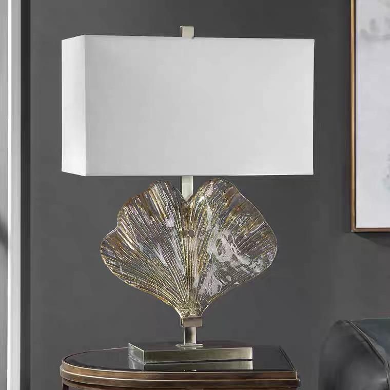 Table Lamp New American Style Imported Toughened Glass Designer Style Living Room Study Villa Creative Lamp