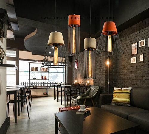 Dinner Room Lighting Chandelier Pendant Lamp with Cement Base