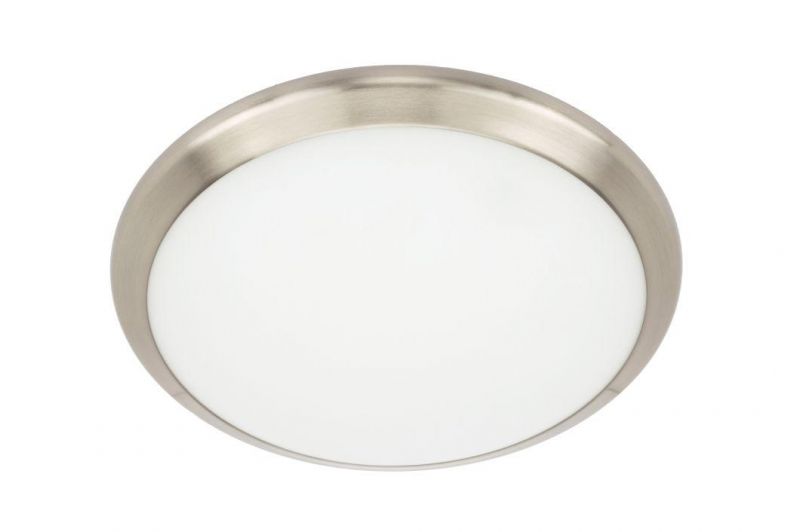 12 Inch Round E26 Frosted White Glass Ceiling Mount Lights