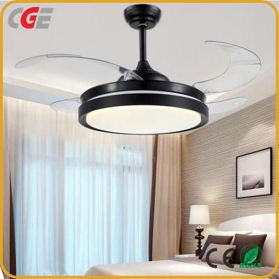 42 Invisible Ceiling Fan Lamp Remote Control Dimmable LED Chandelier Light