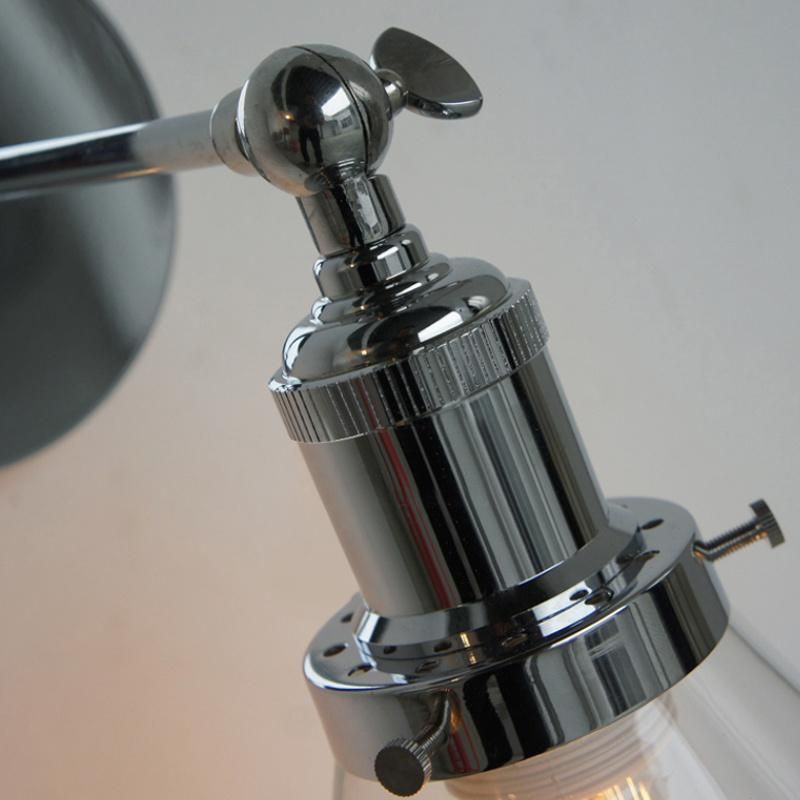American Style Retro Light Dining Room Balcony Corridor Bedside Glass Wall Lamp