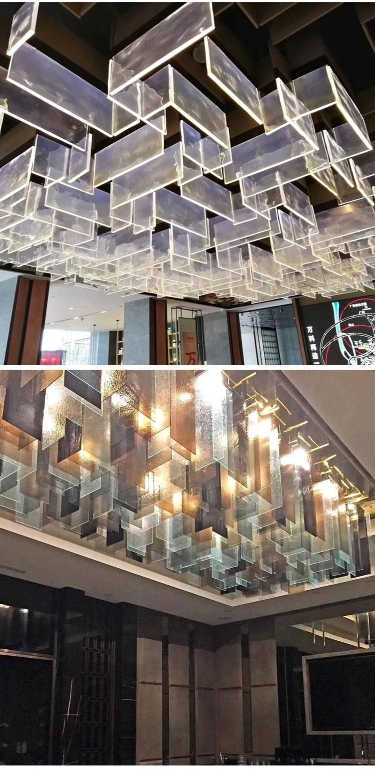 Zhongshan Professional Factory Show Room Large Luxury Glass Custom LED Chandelier Lamp