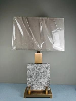 Designer Modern Minimalist Marble Table Lamp Fabric Lampshade Living Room Bedroom Creative Study Bedside Table Lamp