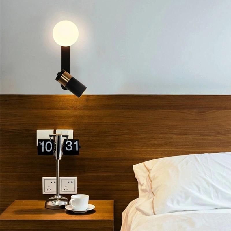 Bedroom Study Reading Lamp Headboard Wall Light Sconce Light Rotatable Metal Wall Lamp (WH-OR-143)