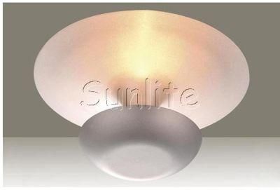 Simple Round Glass Ceiling Mount Lamp (MD-9030L)