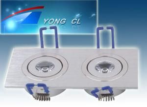 2*1W LED Square Downlight (YC-DO2002)