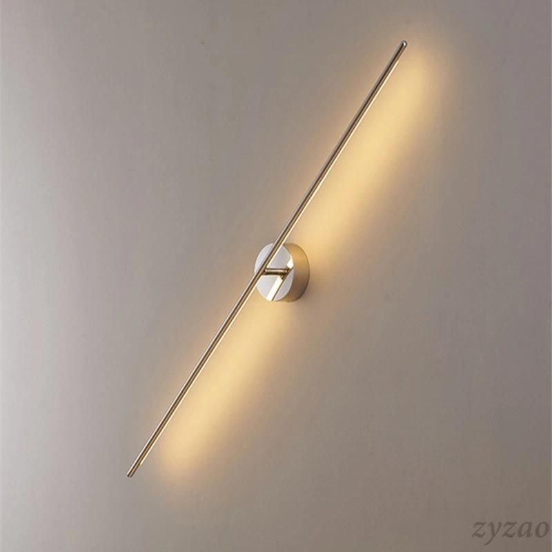 Nordic Simple Geometric Line Strip LED Wall Lamp Living Room Home Deco Designer Mirror Headlight Hotel Aisle Corridor Wall Light