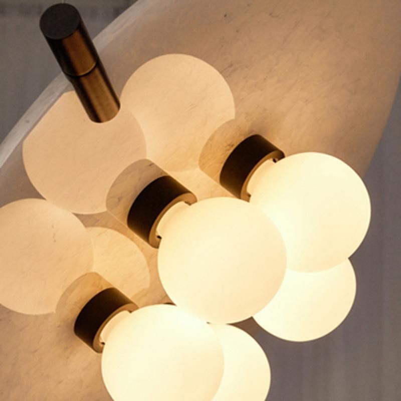 Postmodern Marble Dining Room Chandelier Nordic Living Room Bedroom Pendant Lamp