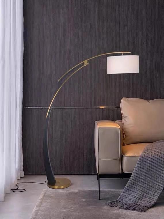 Nordic Living Room Sofa Fishing Lamp Modern Simple Study Creative Bedroom Floor Lamp Post Modern Vertical Lamp