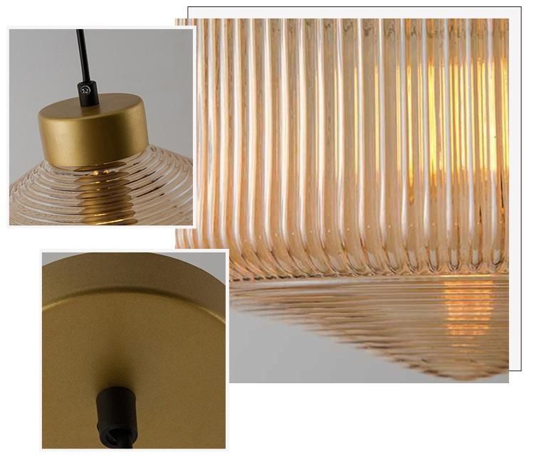 Contemporary Minimalist Modern Round Glass Bookstore Loft Pendant Lamp