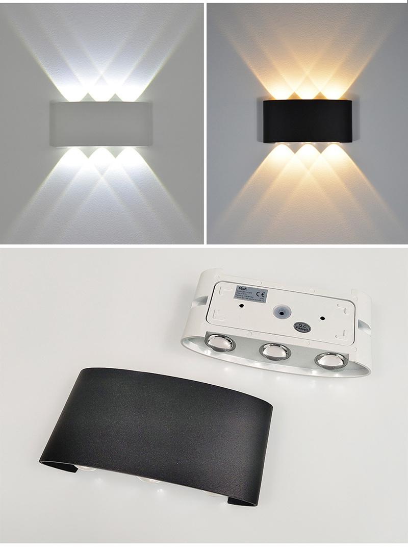 LED Outdoor Wall Lamp Industrial White Wall Light Modern Black Wall Light Rainproof IP60