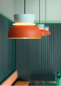 Decorative Restaurant Green and Red Metal Hanging Lighting Pendant Lamp
