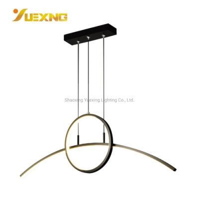 LED Modern Decorative Home Indoor Pendant Lighting Crystal Chandelier Stripe Circle SMD Pendant Lamp