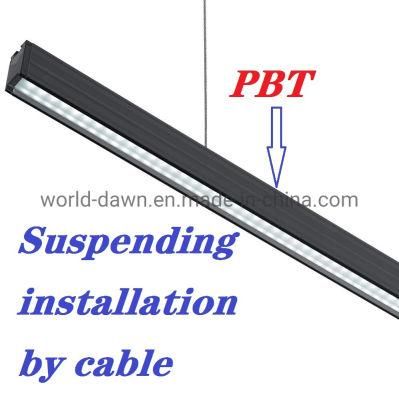 Wholesale PBT Material LED Chandelier Ceiling Lamp 30 Degree Light Beam Suspend Linear Tube LED Slim Pendant Light for Office Restaurant