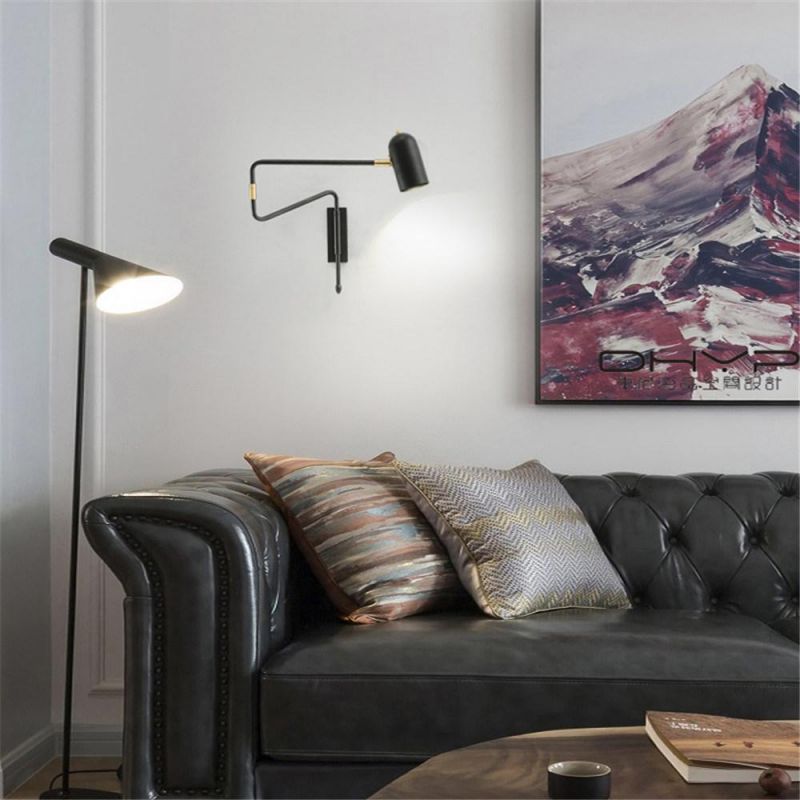 Modern LED Wall Lamps Angle Adjustable Bedroom Bedside Reading Lamp Living Room Decoration Study Iron Wall Light Fixtures