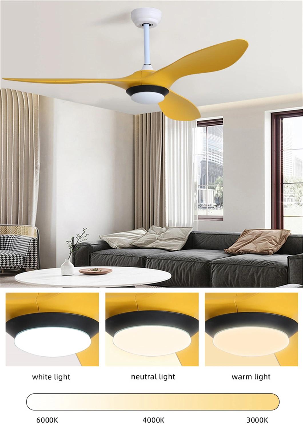 Fashion Modern Bedroom 110V 220V LED Remote Control Ceiling Fan