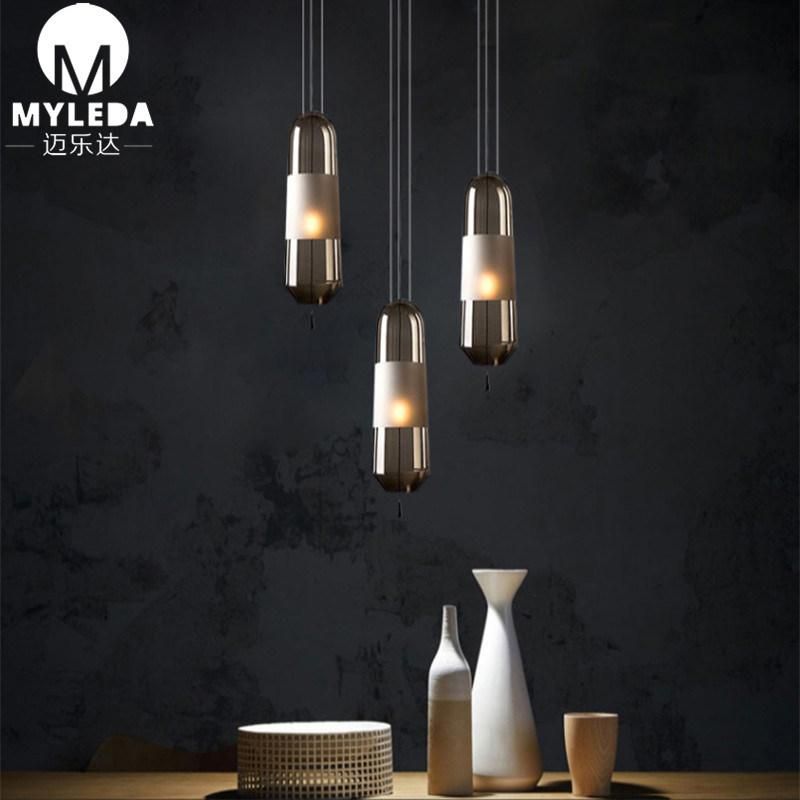 Modern Restaurant Glass Chandelier Lamp Hotel Room Bedside Bar Lighting