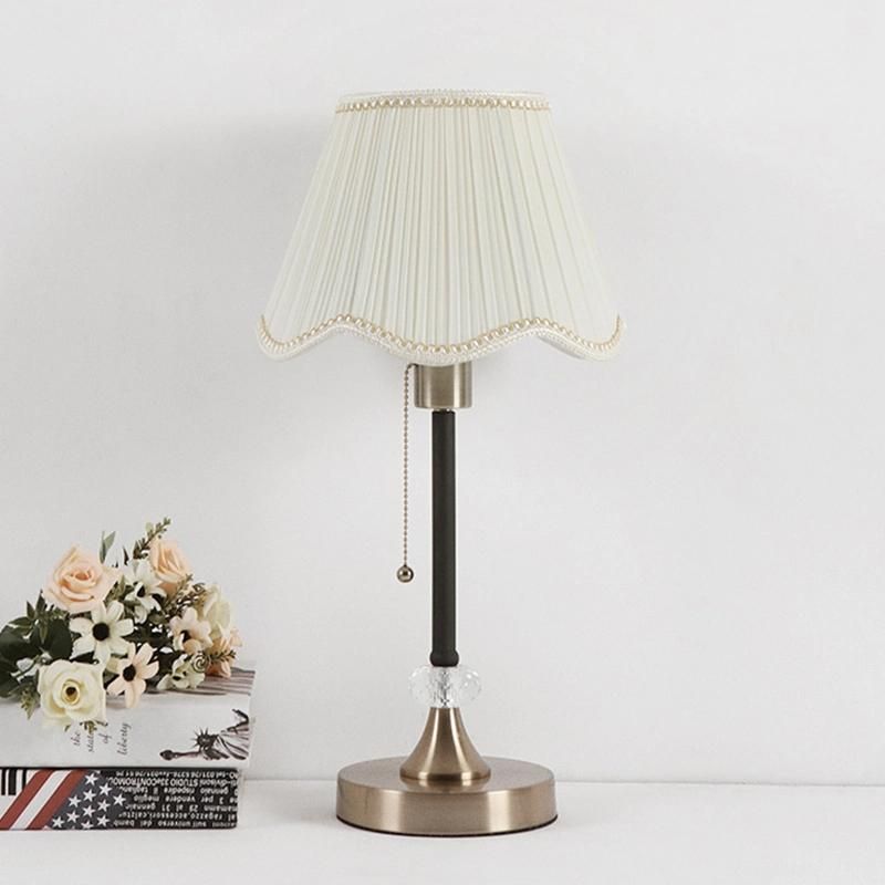 Vintage Rural Style White Shade Table Lamp Reading Dining Lamp