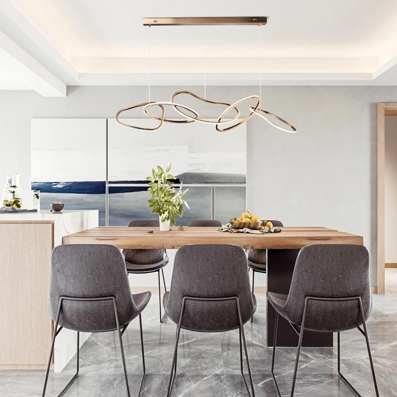 Ribbon Shape Artistic Pendant Lamp Chandelier Dining Room Lamp Bedroom Lamp