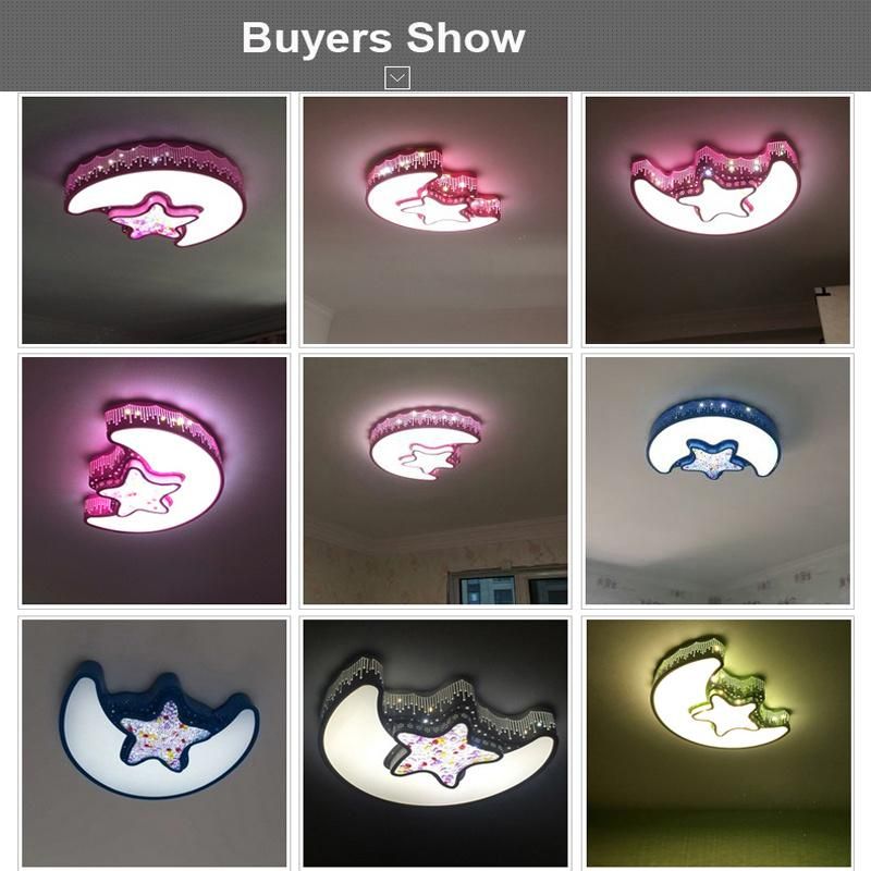 Latest Ceiling Light Design Moon Shape for Kids Room Children Room Ceiling Lamp (WH-MA-28)