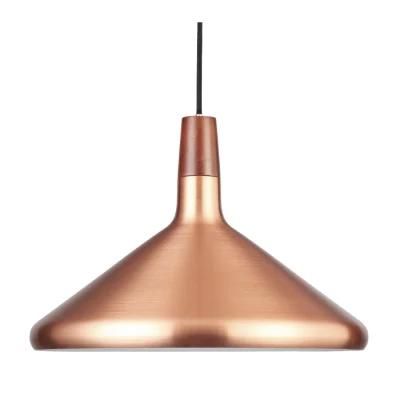 Kitchen Bar 1 Light Mini Modern Hanging Pendant Light with Brushed Nickel / Rose Brass Metal Shade