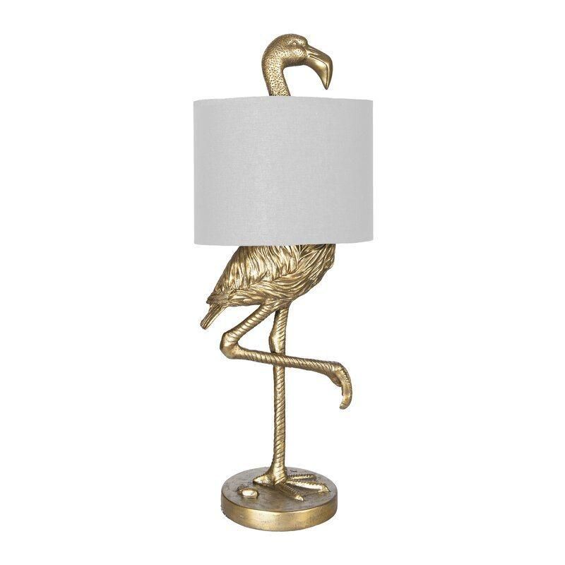 Nordic Flamingo Table Lamp Designer Villa Large Living Room Bedroom Animal Retro American Master Bedroom Decorative Bedside Lamp Table Lamp