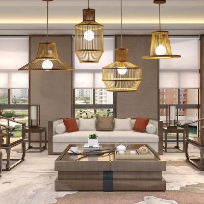 Wicker Pendant Lamp Shade for Kitchen Dining Room Lighting Fixtures (WH-WP-11)