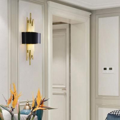 Hot Style Postmodern Luxury Style Hotel Room Bedside Corridor Wall Lamp Metal LED Wall Lamp Night Lamp