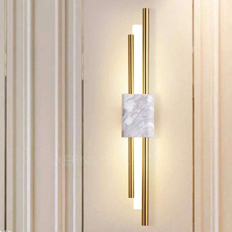 Marble Wall Lamp Modern LED Wall Lamps for Living Room Bedroom Loft Decor Home Bedside Wall Light (WH-OR-103)