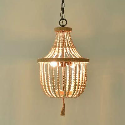 Jlc-Bc09 Farmhouse Wooden Chandelier Fixture