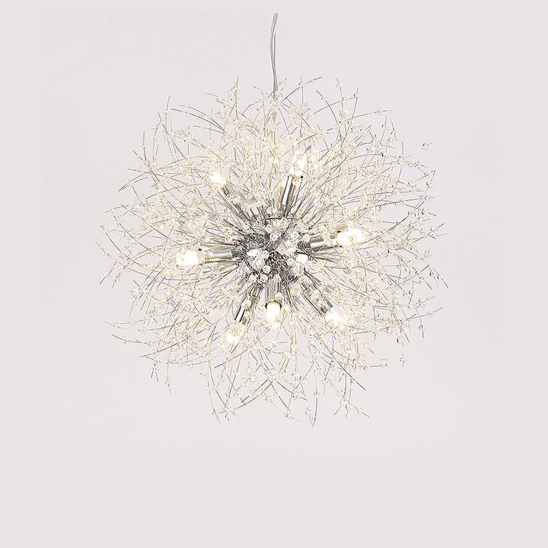 High-End Ball Crystal Chandelier Bedroom Dining Room Pendant Lamp
