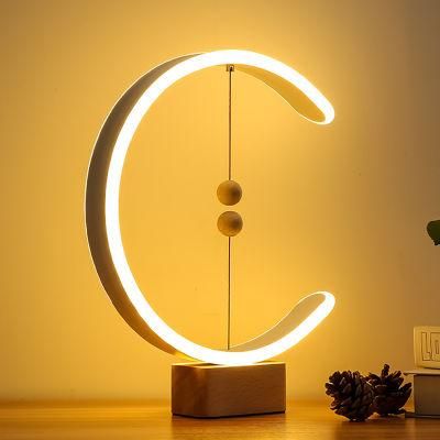 Modern Style Round Design Table Lamp Bedroom Bedside Nightstand Light
