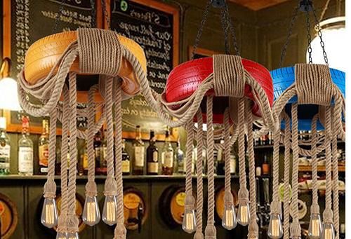 Industrial Pendant Lamp with Rubber for Decorative Light