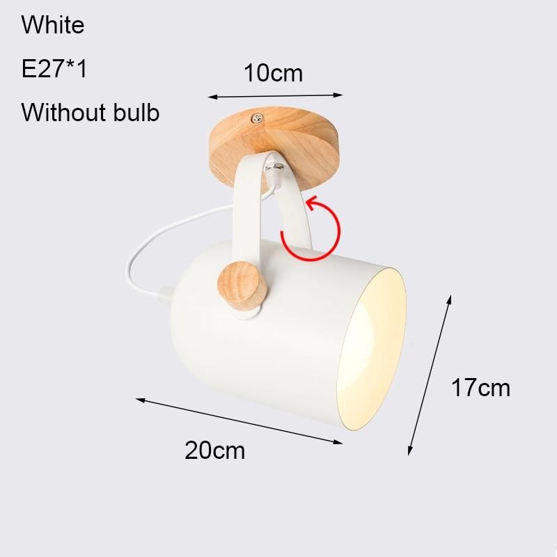 Wooden Ceiling Lamp Modern LED Ceiling Light for Bedroom Living Room Corridor Kitchen Indoor Lighting (WH-WA-21)
