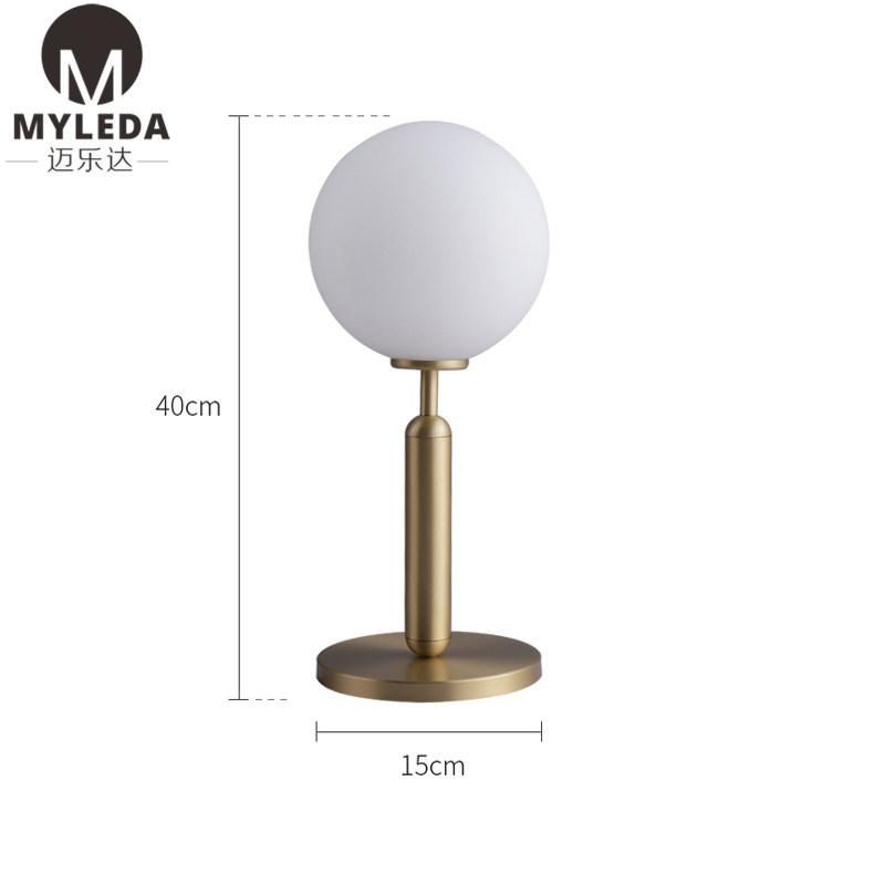 Modern Glass Ball LED Table Desk Light