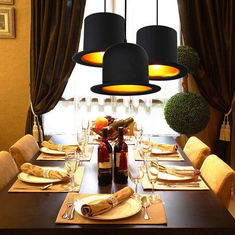 Retro Top Hat Shape LED E27 Pendant Light for Home Improvement Bedside Restaurant Lights (WH-VP-158)