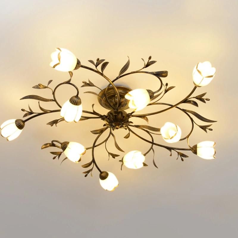 American Ceiling Light Nordic Iron Art Guest Restaurant Light Ceiling Light