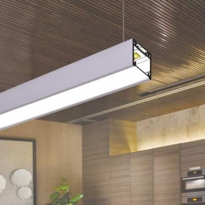 Aluminum LED Profile Light Linear Suspended Ceiling Office Lighting for LED Strip Light