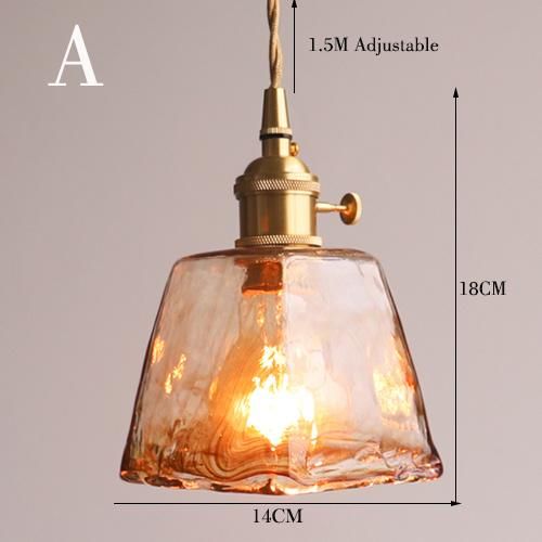 Modern Pendant Light LED Glass Nordic Kitchen Restaurant Bar Living Bedroom Bed Side Lamp (WH-GP-46)