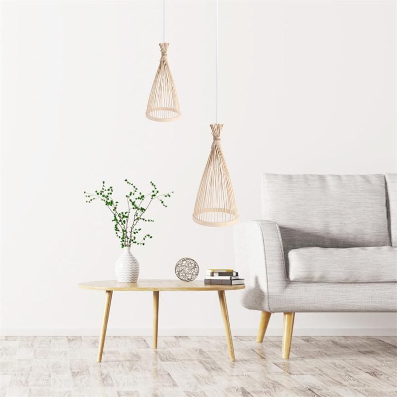 Classic Bamboo Chandelier Woven Bamboo Light Bamboo Hanging Lamp for Home Lampara Techo