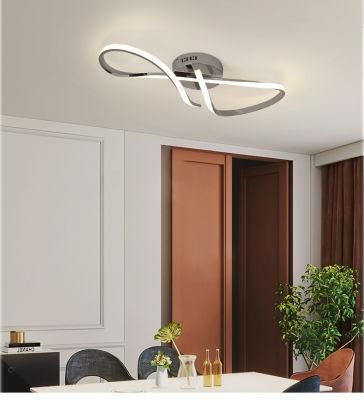 LED Three Color Remote Control Modern Ceiling Light for Bsdroom Corridors and Aisles