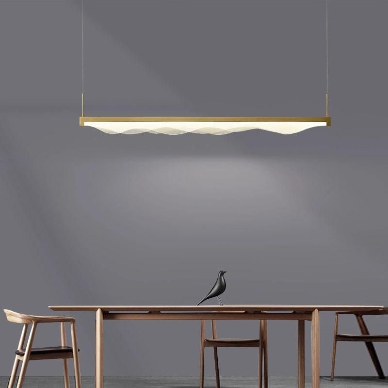 Simple Style Concise Linear Pendant Lamp Restaurant Bar Lamp Office Lamp