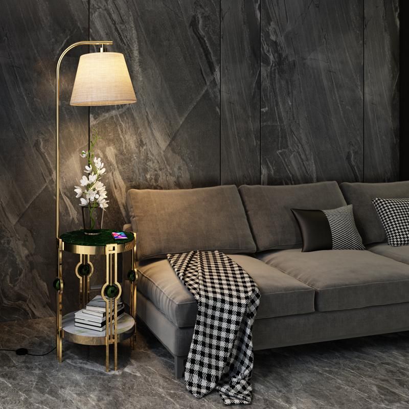 Nordic Floor Lamp Living Room Bedroom Simple Post Modern Sofa Coffee Table Lamp Creative Light Luxury Storage LED Bedside Floor Lamp