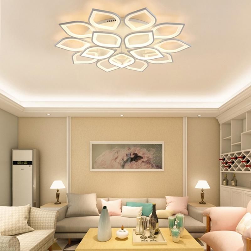Modern Simple LED Ceiling Lamp Living Room Light Creative Personality Art Flower Bedroom Lamp